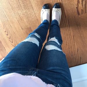 Frame destroyed denim le garçon jeans